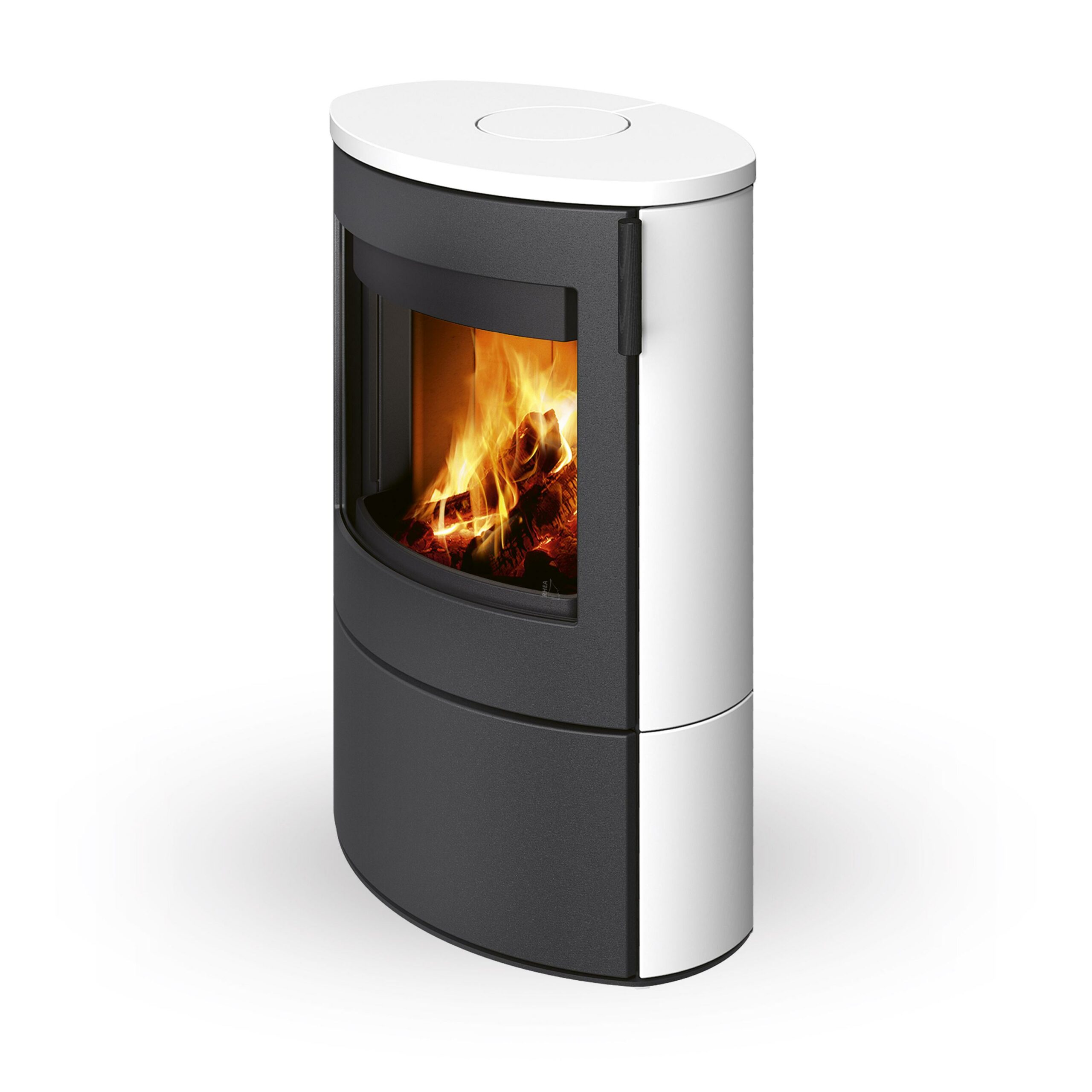 EDESSA_N_poele_a_bois_ceramique_blanc_mat_weisse_Keramik_Kaminofen_Rhea_Flam_