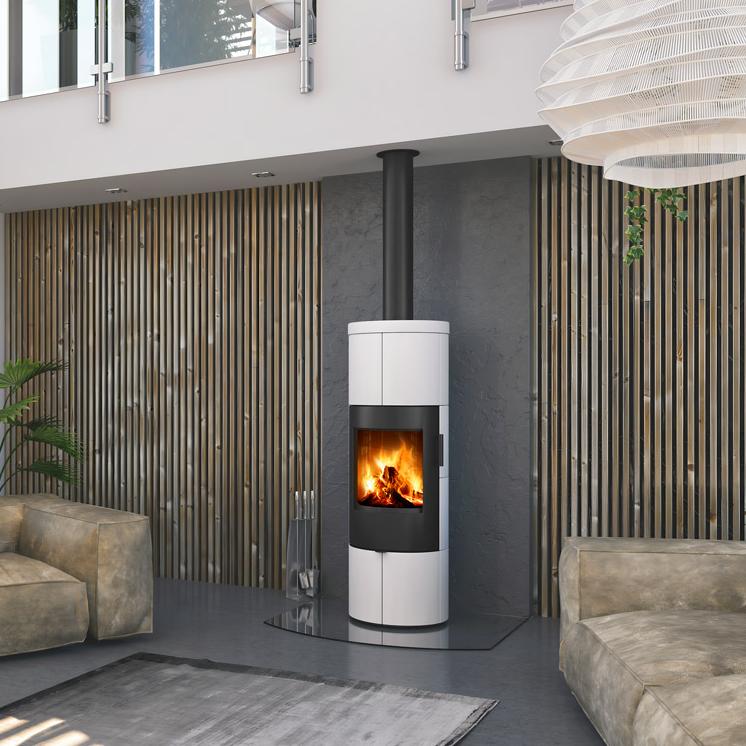 OLBIA_H_ceramique_poeles_a_bois_la_photo_d_ambiance_Keramik_Kaminofen_Interieur_RHEA_Flam