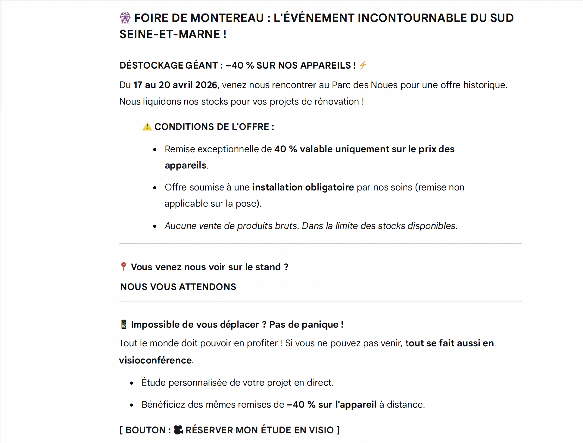 Foire de Montereau 2026