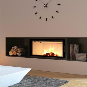 Foyer bois bûches Nadia -  14 Kw - Raccordable -  Marque Kratki